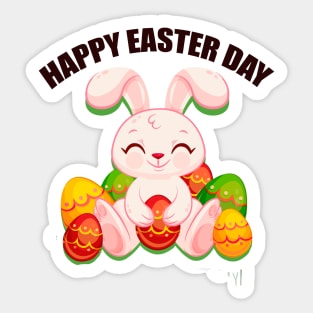 happy easter day, easter egg,Easter Egg chocolate,kids Youth Sticker
